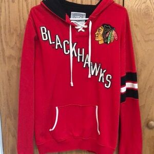 Old Time Hockey Chicago Blackhawks Hooded Sweat Shirt size Large NWOT